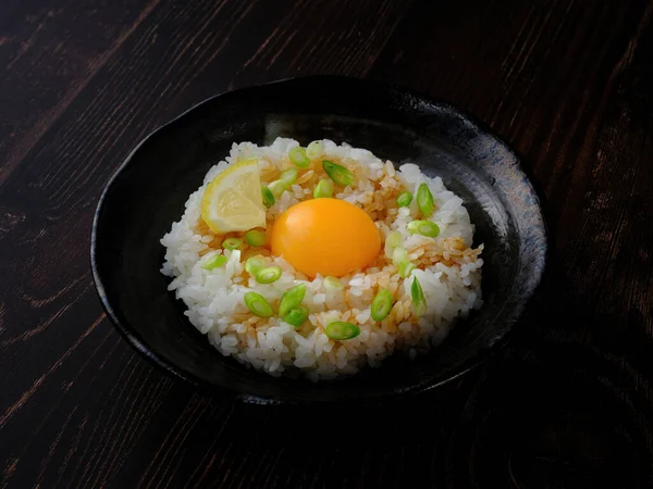 Arroz Con Huevo Crudo Japón —  Fotos de Stock