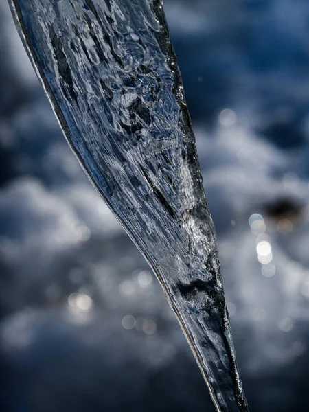 Grandes Carámbanos Invierno Hokkaido — Foto de Stock