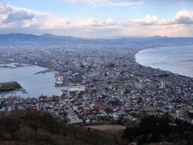 Mt. Hakodate görünümünden Hakodate şehir