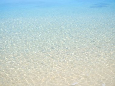 Yazın Okinawa 'nın şeffaf denizi