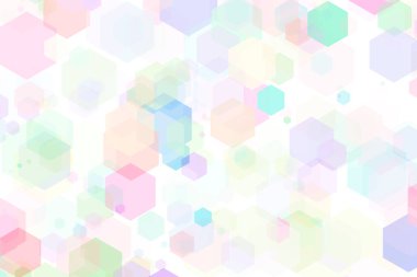 Arkaplan için renkli altıgen noktalar