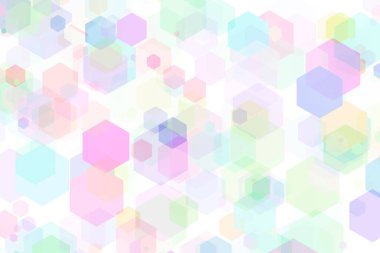 Arkaplan için renkli altıgen noktalar