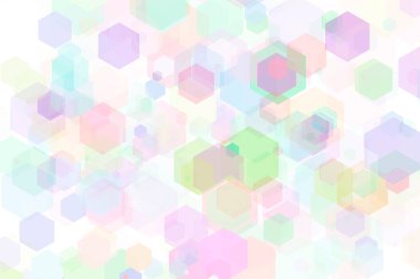 Arkaplan için renkli altıgen noktalar