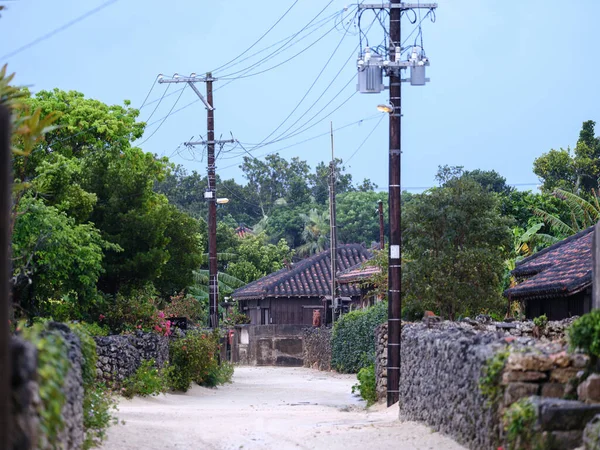 Taketomi Adası 'nın eski bir kasabası