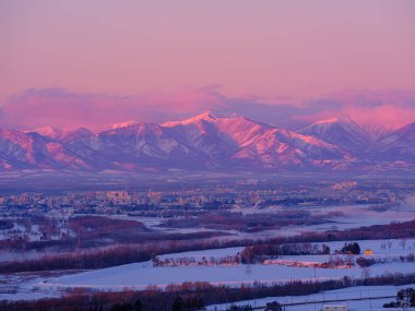 hidaka mountain range and obihiro hokkaido