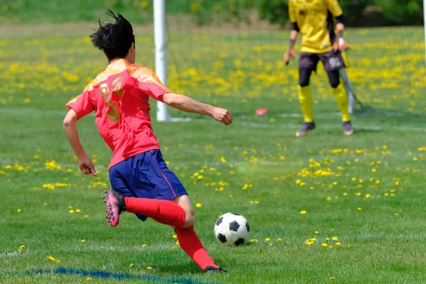 Jogo Futebol Hokkaido Japão — Fotografia de Stock