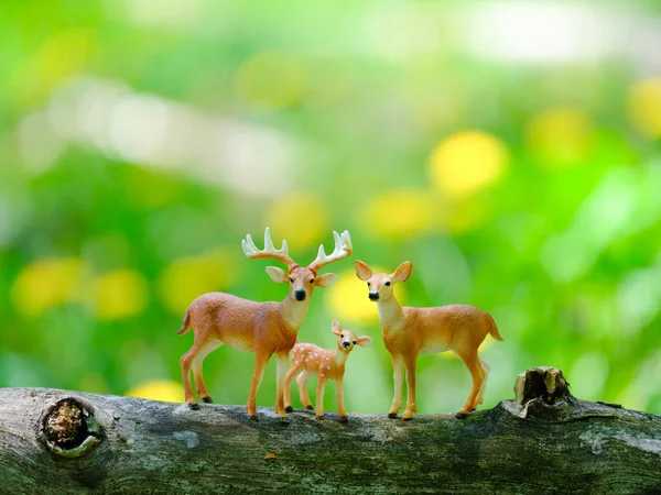 Figura Família Veados Por Schleich — Fotografia de Stock