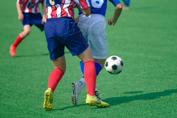 Jogo Futebol Hokkaido Japão — Fotografia de Stock