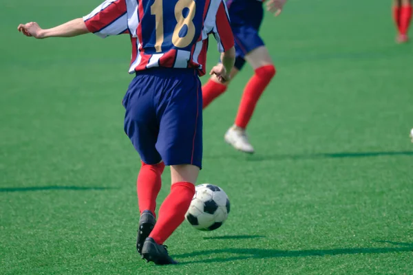 Futball Játék Hokkaido Japan — Stock Fotó