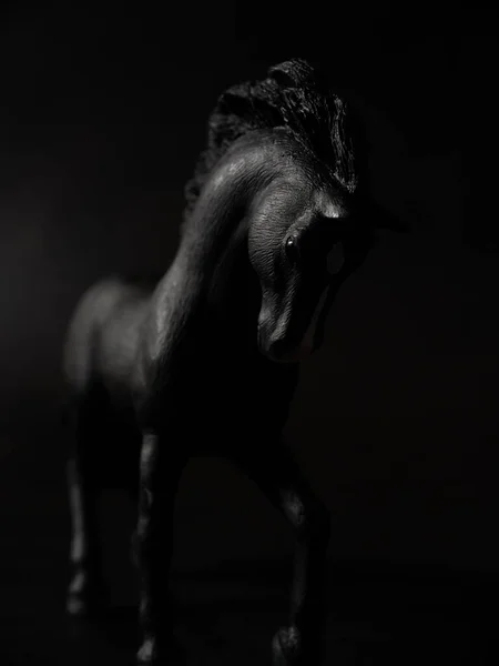 Tirar Uma Foto Uma Figura Cavalo Schleich — Fotografia de Stock