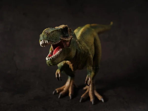 Tyrannosaurus Figure Green Forest — Stock Photo, Image