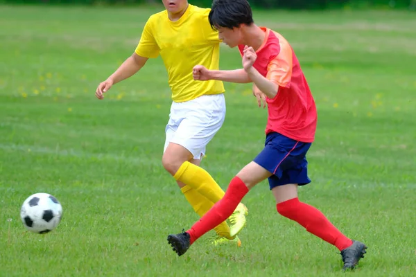 Jogo Futebol Hokkaido Japão — Fotografia de Stock