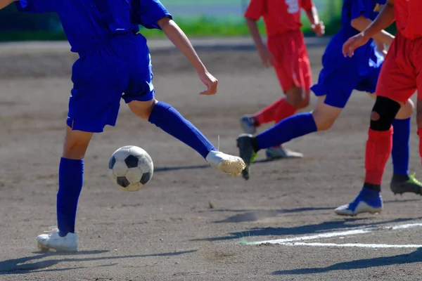 Jogo Futebol Hokkaido Japão — Fotografia de Stock