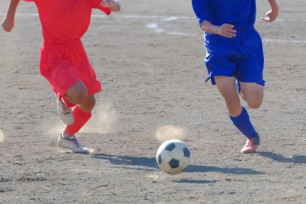 Fotballkamp Hokkaido Japan – stockfoto