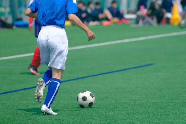 Voetbalwedstrijd Hokkaido Japan — Stockfoto