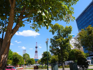 Sapporo Hokkaio 'daki TV kulesi.
