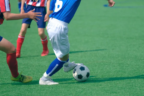 Jogo Futebol Hokkaido Japão — Fotografia de Stock