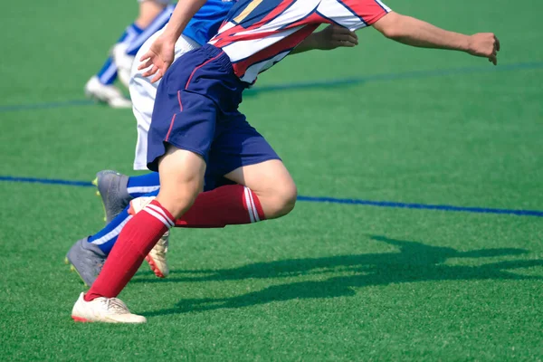 Voetbalwedstrijd Hokkaido Japan — Stockfoto