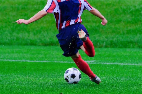 Voetbalwedstrijd Hokkaido Japan — Stockfoto