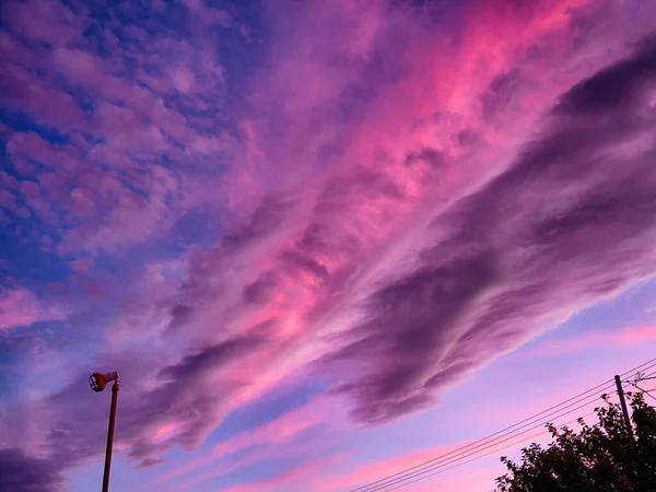 Paesaggio Del Tramonto Estate Hokkaido — Foto Stock