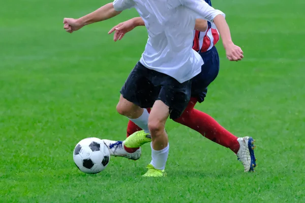 Voetbalwedstrijd Hokkaido Japan — Stockfoto