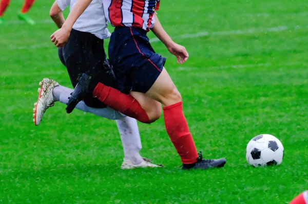 Voetbalwedstrijd Hokkaido Japan — Stockfoto