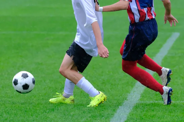 Partido Fútbol Japón Hokkaido — Foto de Stock