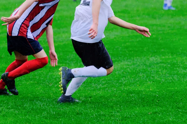 Voetbalwedstrijd Hokkaido Japan — Stockfoto