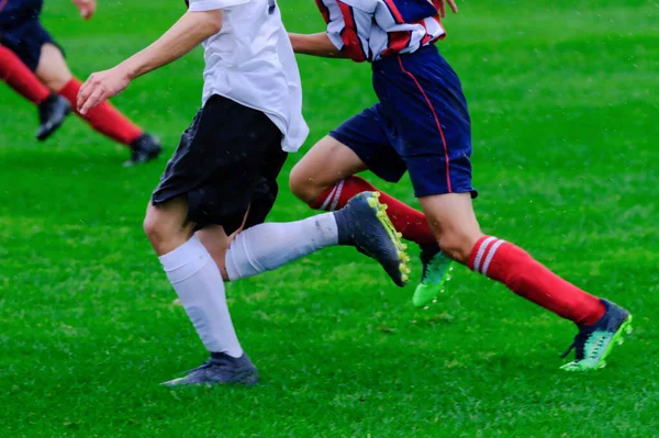 Partido Fútbol Japón Hokkaido —  Fotos de Stock