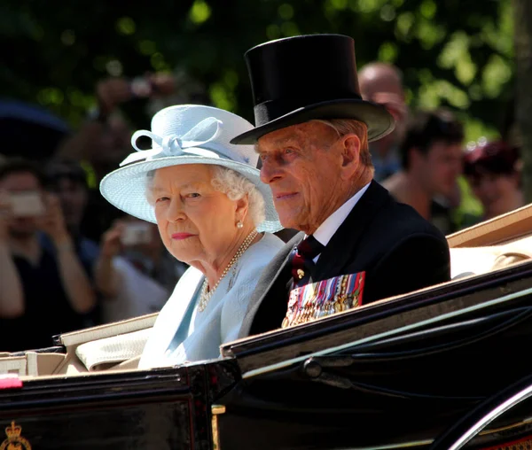 London Inggris Juni 2017 Ratu Elizabeth Hrh Pangeran Phillip Dalam — Stok Foto