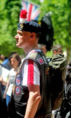 Union Jack sahnesi Londra İngiltere