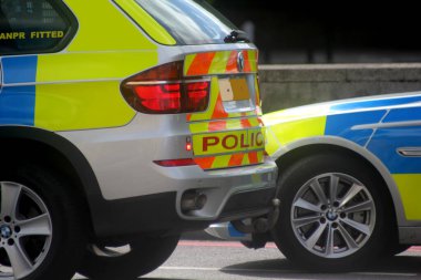 Soyut İngiliz polis sahnesi Londra İngiltere
