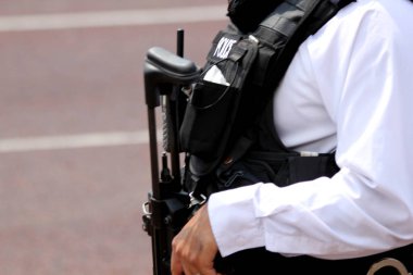 İngiliz Ateşli Silahlar Polisi Londra İngiltere 