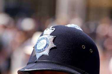 Soyut İngiliz polis sahnesi Londra İngiltere 