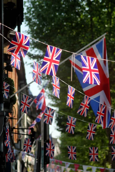 Union jack flags London England