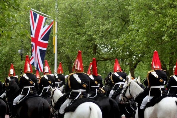 Hushållet Kavalleriet Mounted Band London England — Stockfoto