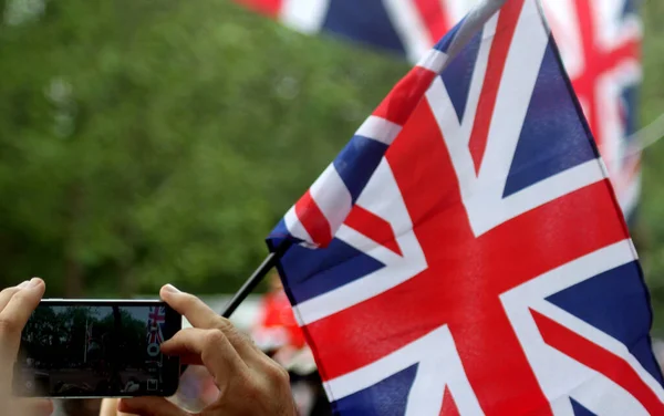 Flags of the united kingdom London England