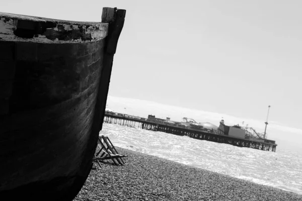 Αφηρημένη Βάρκα Σκηνή Αγγλία — Φωτογραφία Αρχείου