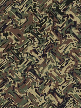 Soyut ve çağdaş dijital sanat kamuflaj tasarımı