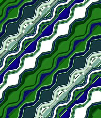 Soyut ve çağdaş dijital sanat Akdeniz tasarımı