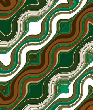 Soyut ve çağdaş dijital sanat Akdeniz tasarımı