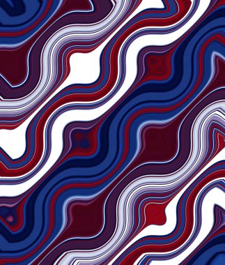 Soyut ve çağdaş dijital sanat Akdeniz tasarımı