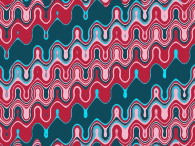 Soyut ve çağdaş dijital sanat Akdeniz tarzı şablon