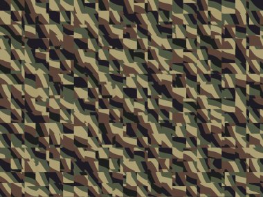 Soyut ve çağdaş dijital sanat kamuflaj tasarımı