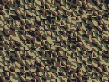 Soyut ve çağdaş dijital sanat kamuflaj tasarımı