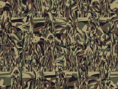 Soyut ve çağdaş dijital sanat kamuflaj tasarımı