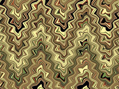 Soyut ve çağdaş dijital sanat zigzag tasarımı