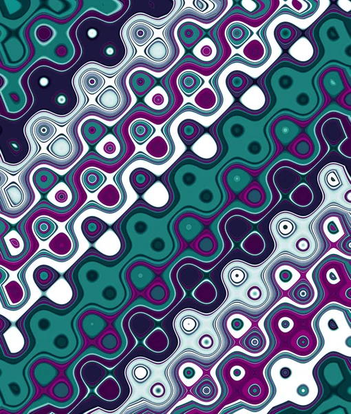 Soyut ve çağdaş dijital sanat Akdeniz tarzı şablon