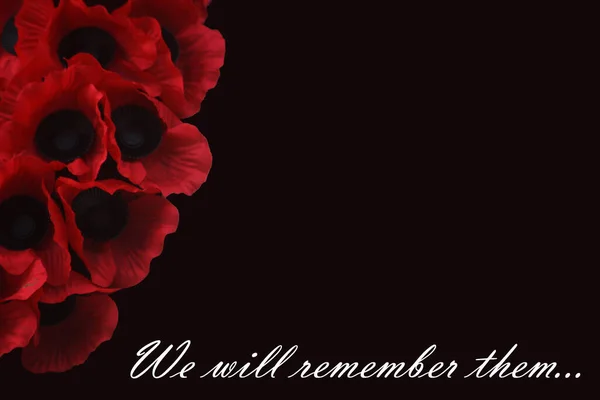 Remembrance Day Poppy Design — Stock Photo, Image