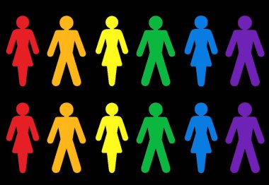 LGBT renkli ambalaj kağıdı tasarımı